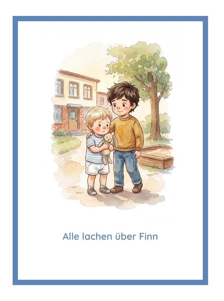 Alle lachen über Finn