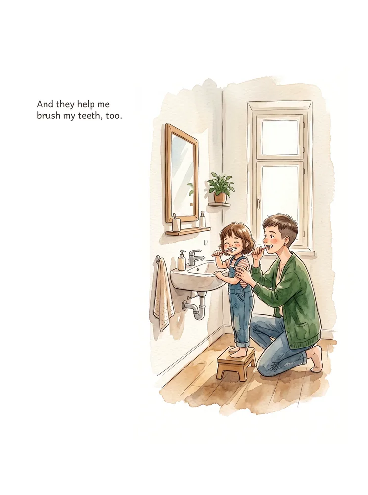 And they help me brush my teeth, too.